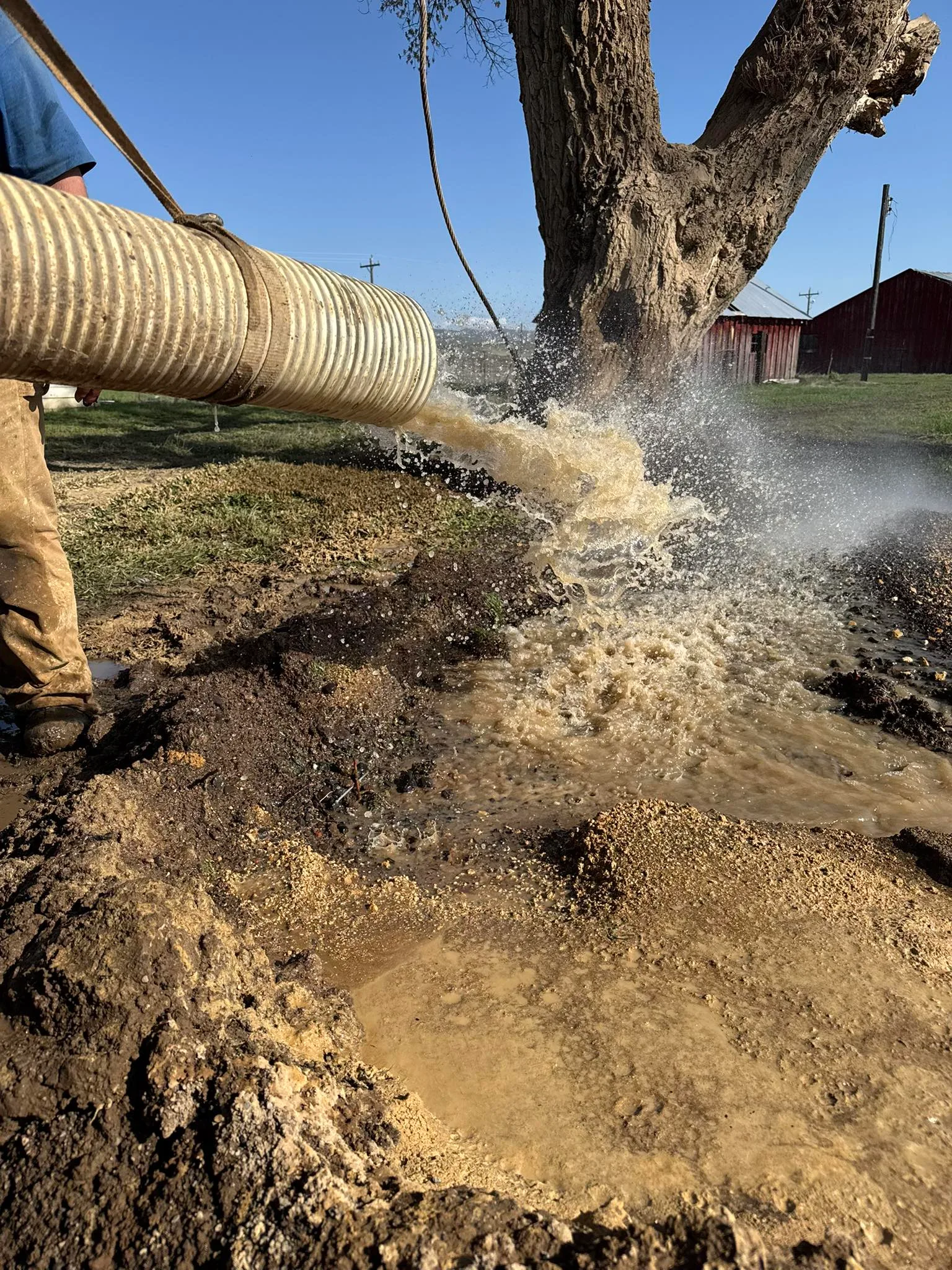 Langer Drilling working on a well repair and rehabilitation job in Washington County, Idaho.
